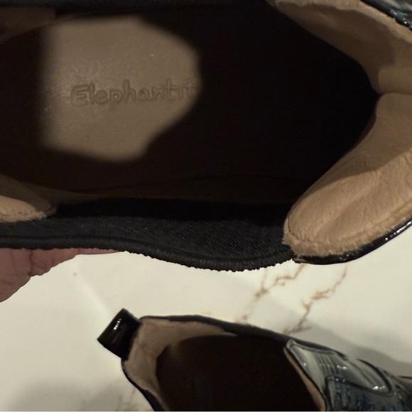 Elephantito Black Patent Leather Kids Chelsea Boots sz 13 - Picture 8 of 10